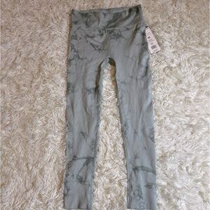 New Harmony and Balance Leggings Women's Medium Tie Dye Wide Waist Band Ribbed